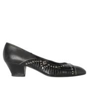 Pre-owned Leather heels Sergio Rossi Pre-owned , Black , Dames