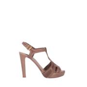 Pre-owned Leather sandals Miu Miu Pre-owned , Brown , Dames