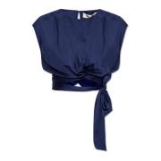 Satin top Persephone Diane Von Furstenberg , Blue , Dames