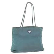 Pre-owned Nylon totes Prada Vintage , Blue , Dames