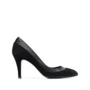 Pre-owned Suede heels Chanel Vintage , Black , Dames