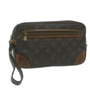 Pre-owned Canvas clutches Louis Vuitton Vintage , Brown , Dames