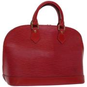 Pre-owned Leather louis-vuitton-bags Louis Vuitton Vintage , Red , Dam...