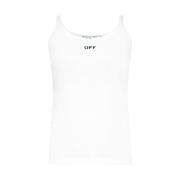 Mouwloze Top Off White , White , Dames