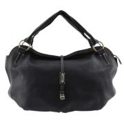 Pre-owned Leather totes Celine Vintage , Black , Dames