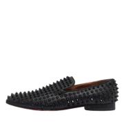 Pre-owned Leather flats Christian Louboutin Pre-owned , Black , Heren