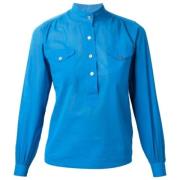 Pre-owned Cotton tops Yves Saint Laurent Vintage , Blue , Dames