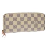 Pre-owned Canvas wallets Louis Vuitton Vintage , White , Dames