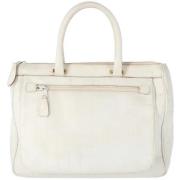 Pre-owned Leather fendi-bags Fendi Vintage , White , Dames