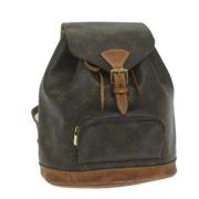 Pre-owned Canvas backpacks Louis Vuitton Vintage , Brown , Dames