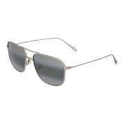 Vierkante Metalen Zonnebril Mikioi Maui Jim , Gray , Unisex