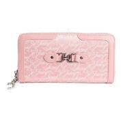 Large Zip Wallet Juicy Couture , Pink , Dames