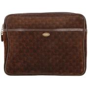 Pre-owned Suede pouches Salvatore Ferragamo Pre-owned , Brown , Dames