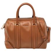 Pre-owned Leather handbags Givenchy Pre-owned , Brown , Dames