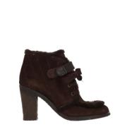 Pre-owned Suede boots Fendi Vintage , Brown , Dames