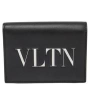 Pre-owned Leather wallets Valentino Vintage , Black , Dames