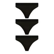 Driepak UFST-COTTON-THONG-strings Diesel , Black , Dames