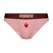 Slip met logo Dsquared2 , Pink , Dames