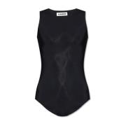 Mouwloze bodysuit Jil Sander , Black , Dames