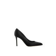 Zwarte Leren Pumps Giuseppe Zanotti , Black , Dames