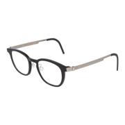 Titanium Square Frame Glasses Lindbergh , Black , Unisex