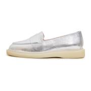 Zilveren Loafers met Chunky Sole Cesare Gaspari , Gray , Dames