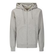 Hoodie met rits en zakken Colorful Standard , Gray , Heren