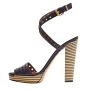 Pre-owned Leather sandals Fendi Vintage , Multicolor , Dames