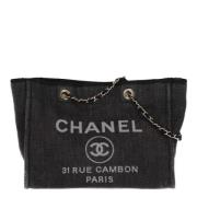 Pre-owned Raffia chanel-bags Chanel Vintage , Black , Dames