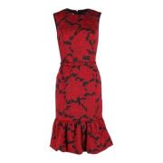 Pre-owned Cotton dresses Oscar De La Renta Pre-owned , Red , Dames