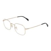 Retro Metalen Montuur Bril Eyewear by David Beckham , Yellow , Unisex