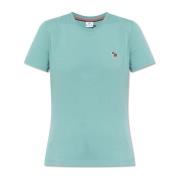 T-shirt met een patch PS By Paul Smith , Blue , Dames