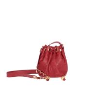 Pre-owned Leather chanel-bags Chanel Vintage , Red , Dames