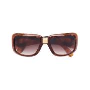 Pre-owned Acetate sunglasses Valentino Vintage , Brown , Dames