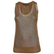 Pre-owned Fabric tops Gucci Vintage , Brown , Dames