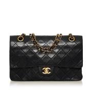 Pre-owned Leather chanel-bags Chanel Vintage , Black , Dames