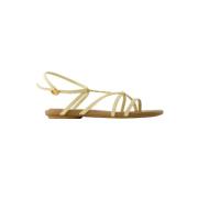 Leather sandals Jacquemus , Beige , Dames