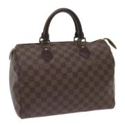 Pre-owned Canvas handbags Louis Vuitton Vintage , Brown , Dames