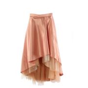 Oranje Rok 100% Polyester Vrouwen Pinko , Orange , Dames