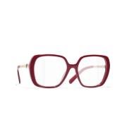 Originele bril met 3 jaar garantie Chanel , Red , Unisex