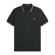 Slim Fit Twin Tipped Polo Night Green Fred Perry , Green , Heren