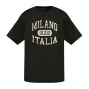 T-shirt met logo Dolce & Gabbana , Black , Heren