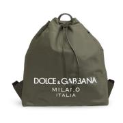 Rugzak met logo Dolce & Gabbana , Green , Heren