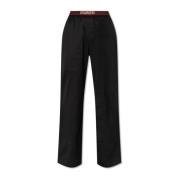 Pyjamabroek met logo Dsquared2 , Black , Dames