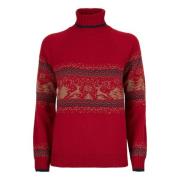 Kerst Turtleneck Sweater Vrouwen Rood Gallo , Red , Dames