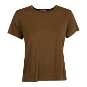 Bruine Jersey Crew Neck T-Shirt Khaite , Brown , Dames