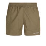 Groene Katoenmix Shorts met Elastische Tailleband Represent , Green , ...