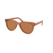 Bruin Frame Zonnebril Miu Miu , Beige , Unisex