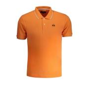 Contrast Geborduurd Poloshirt La Martina , Orange , Heren