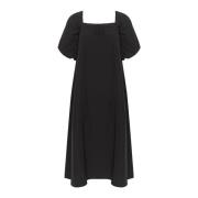 Off Shoulder Jurk met Pofmouwen Gestuz , Black , Dames